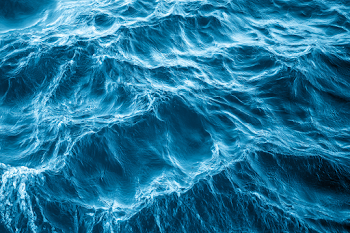 Abstract Close-Up of Turquoise Ocean Waves