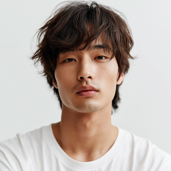 Casual Korean Teen Portrait in Soft Light