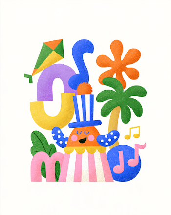 Colorful Festival Days: Kites, Circus, and Art