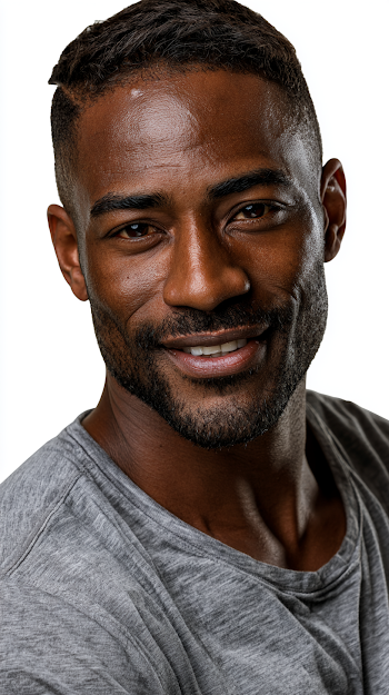 Confident Black Man in Casual Attire - Lifestyle Portrait