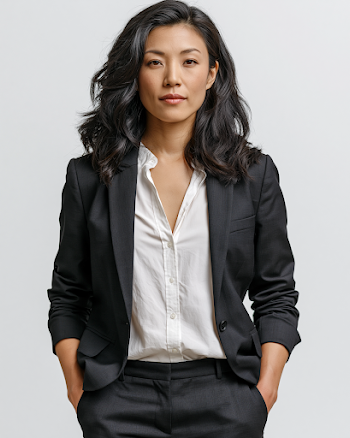 Confident Businesswoman in a Suit