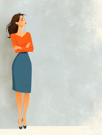 Confident Businesswoman in Modern Attire