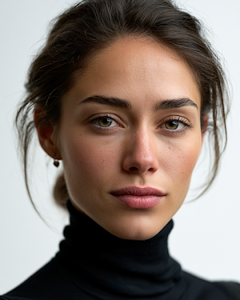 Contemplative Beauty Portrait of a Woman