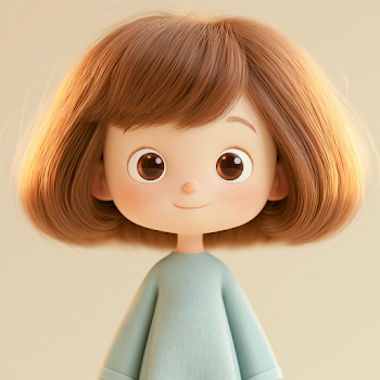 Cute Stylized Little Girl Character Design