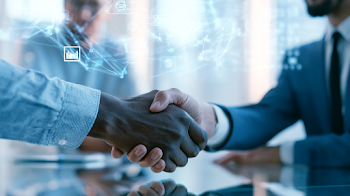 Diverse Business Partnership in a Modern Office