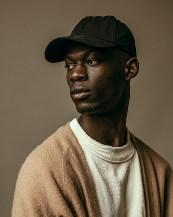Dramatic Fashion Portrait of a Young Black Man