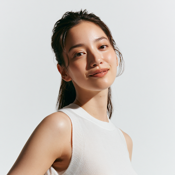 Elegant Close-Up Portrait of Japanese Female Model
