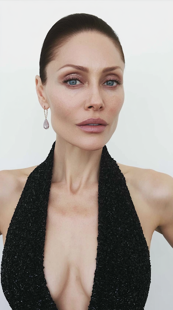 Elegant High Fashion Portrait of a 40-Year-Old Model