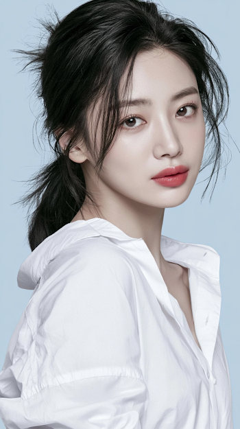 Elegant Portrait of a Young East Asian Woman