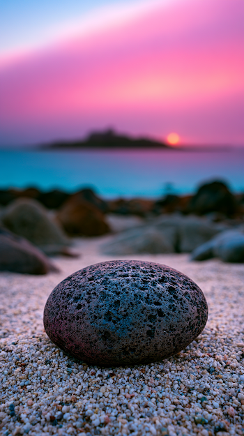 Ethereal Sunrise Over Pigeon Island Shoreline