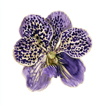 Exotic Orchid Flower Illustration