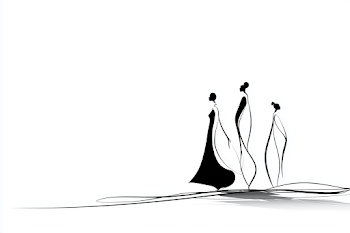 Feminine Unity in Minimalist Line Art
