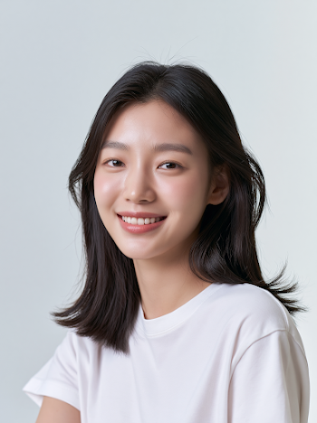 Fresh Studio Portrait of a Young Korean Woman