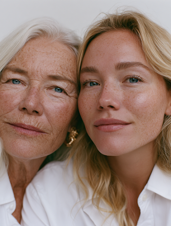 Generational Beauty: Mother and Daughter Portrait