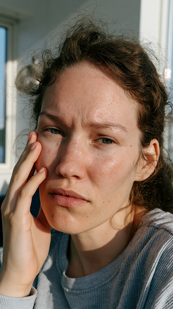 Icelandic Woman Reflecting on Summer Outdoors