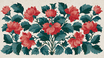Intricate Pichwai Floral Wall Motif