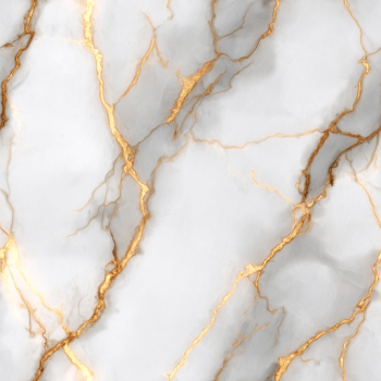 Luxurious White Marble with Golden Veins - Seamless Pattern