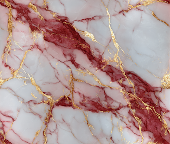 Luxury Cardinal Marble Texture with Gold Accents