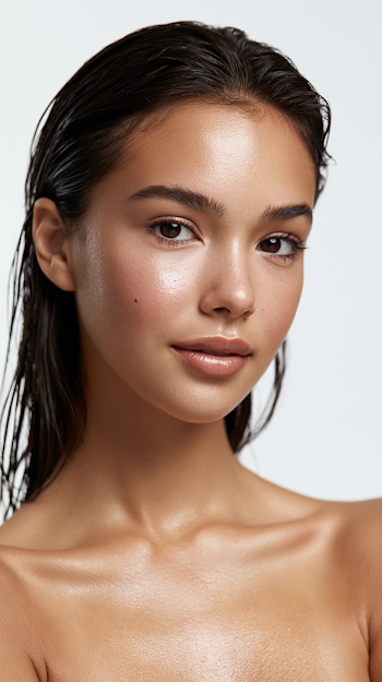 Natural Beauty Portrait of a Young Female Model