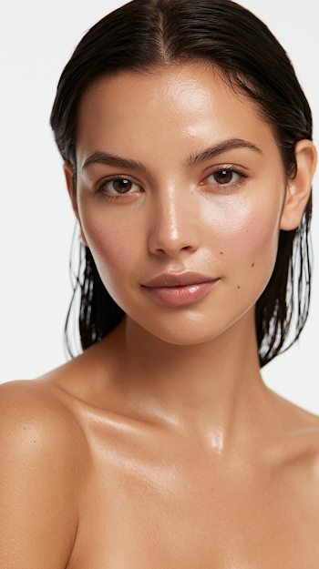 Natural Beauty Portrait of Young Female Model