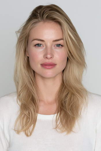 Natural Portrait of a Woman with Blonde Hair