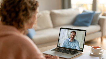 Online Video Consultation in a Calm Living Room