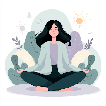 Peaceful Yoga Meditation Woman