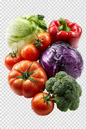 PNG Vibrant Fresh Vegetables Collection