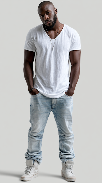 Stylish Urban Male in 4th of July Attire