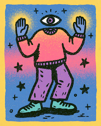 Surreal Fantasy Character with Third Eye