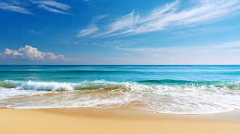 Tranquil Tropical Beach at Sunrise