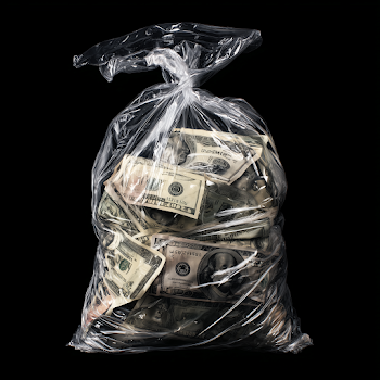 Vacuum-Sealed Bag of US Dollars