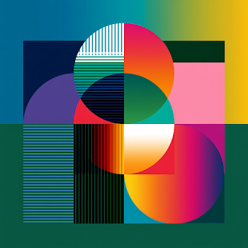 Vibrant Abstract Geometric Art