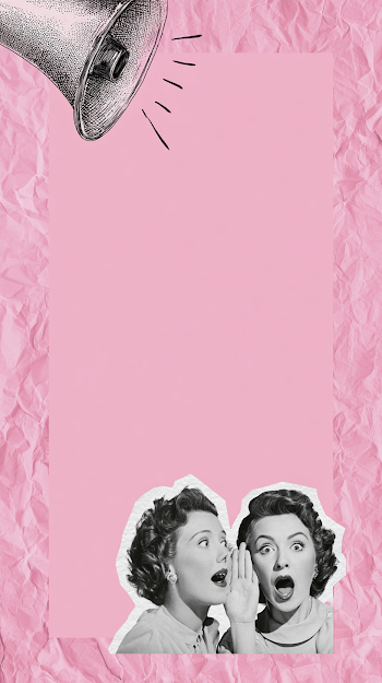 Vintage Collage Poster: Gossip and Surprises