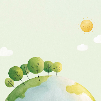 Whimsical Watercolor Planet Illustration