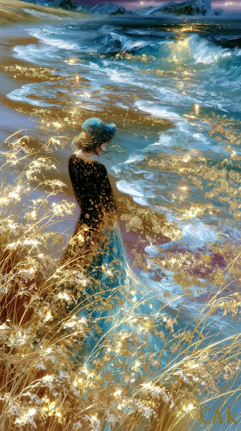 Whispers of the Night: A Serene Coastal Scene