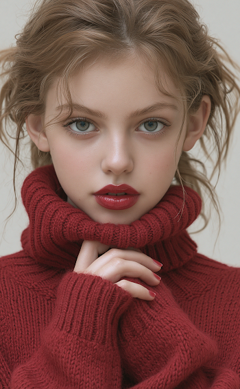 Youthful Beauty in Bold Fashion