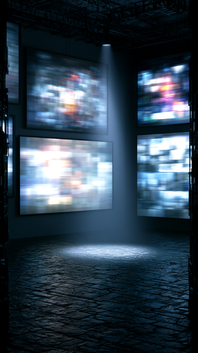 Abstract Newsroom Environment