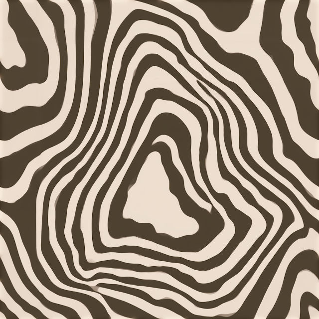 Abstract Organic Wavy Stripe Pattern