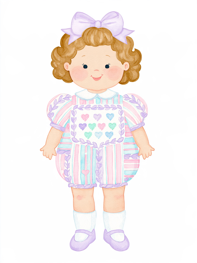 Adorable Baby Girl in Valentine's Day Outfit