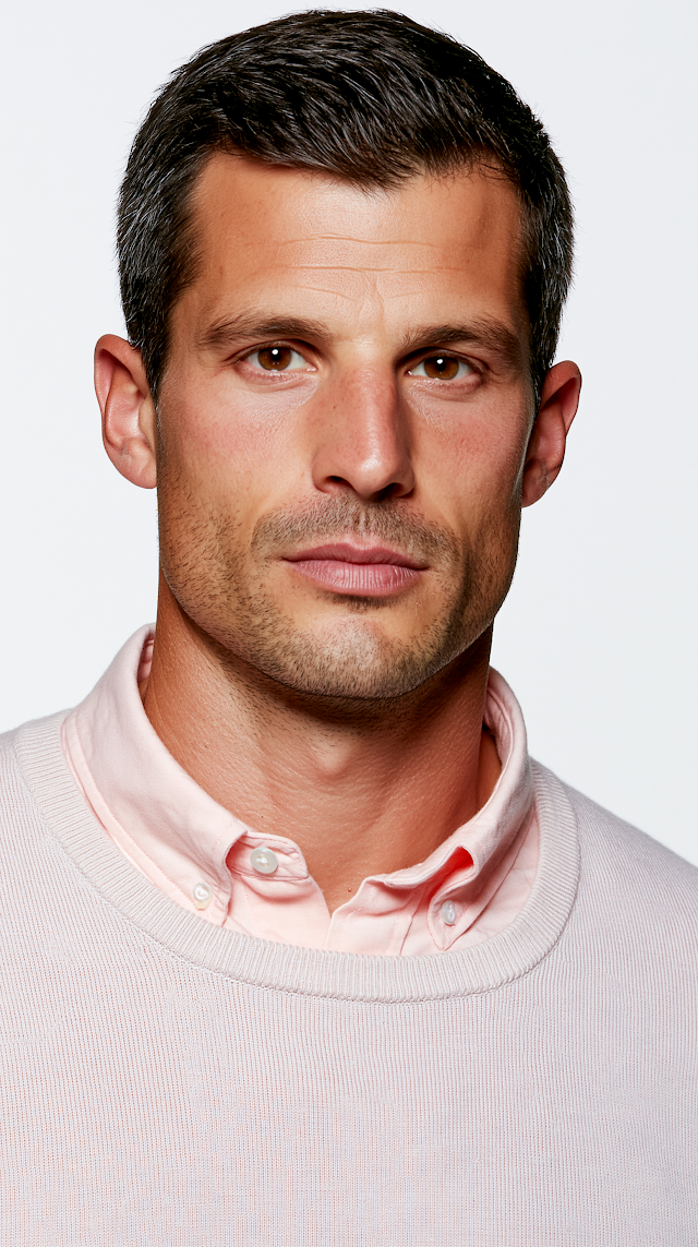 Attractive American Man in Casual Attire
