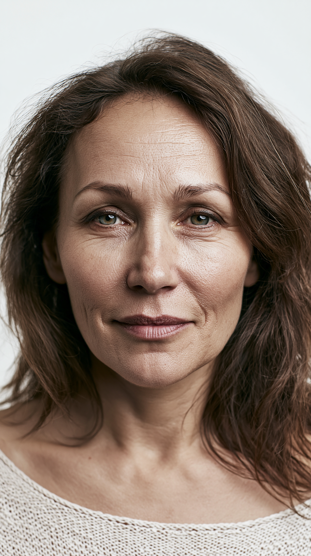 Authentic Portrait of a Slavic Woman with Natural Beauty
