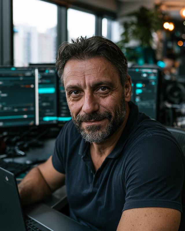 Candid Portrait of a Brazilian Small Business Owner