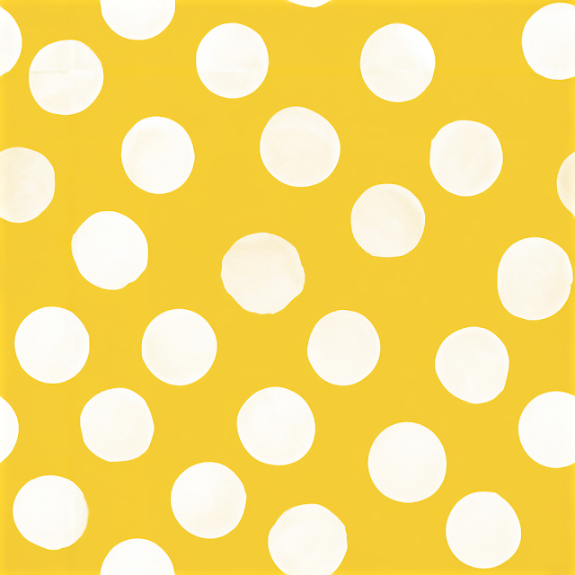 Cheerful Yellow Polka Dot Background