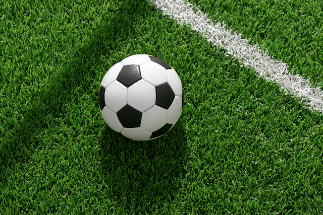 Classic Soccer Ball on Artificial Turf
