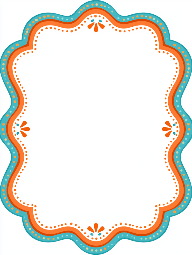 Colorful Decorative Border Frame for Kids