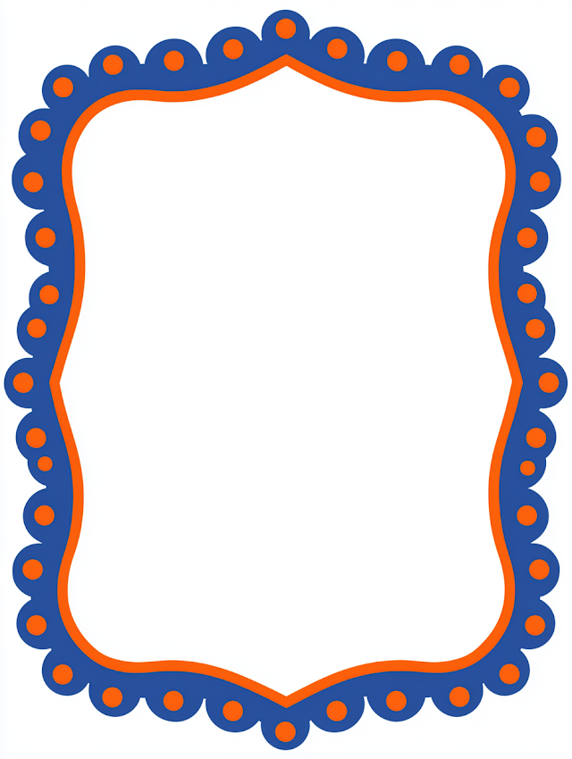 Colorful Decorative Border Frame for Kids