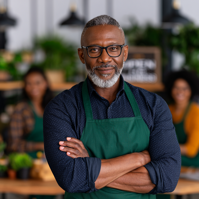 Confident African American Business Owner in Retail Setting