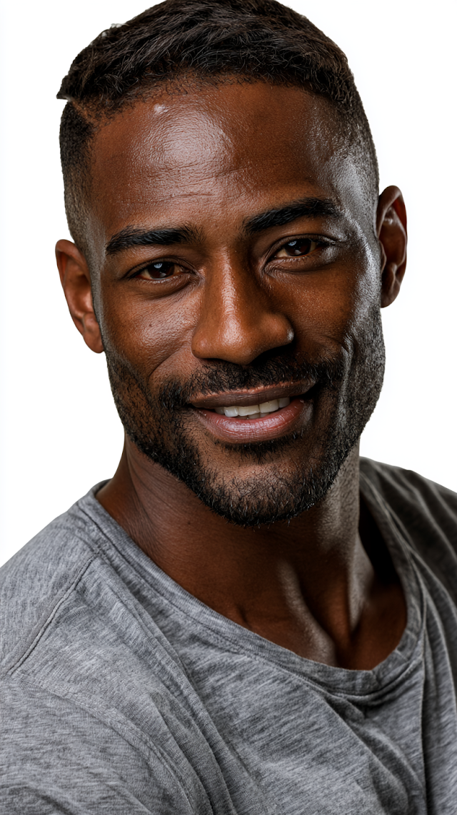 Confident Black Man in Casual Attire - Lifestyle Portrait
