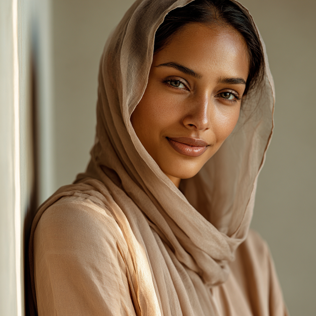 Confident Young Woman in Hijab